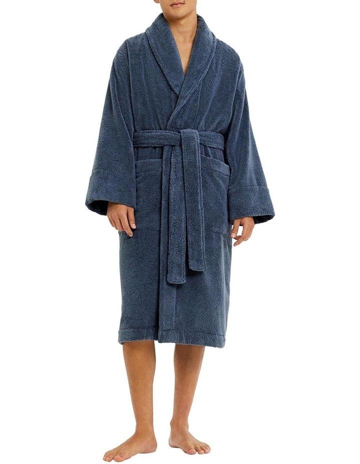 Sheridan Aven Towelling Robe in Indigo Bathrobe L/XL