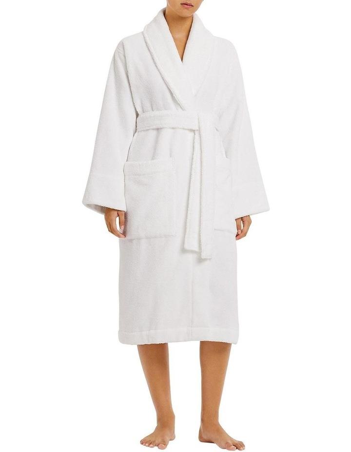 Sheridan Aven Towelling Robe in White Bathrobe S/M
