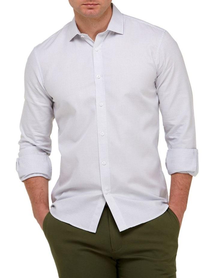 Brooksfield Micro Textured Slim Fit Dress Shirt White 41