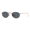 Ray-Ban Round Metal Sunglasses in Rose Gold One Size