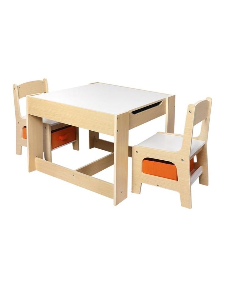 BoPeep Kids Table and Chairs Set with Storage Natural