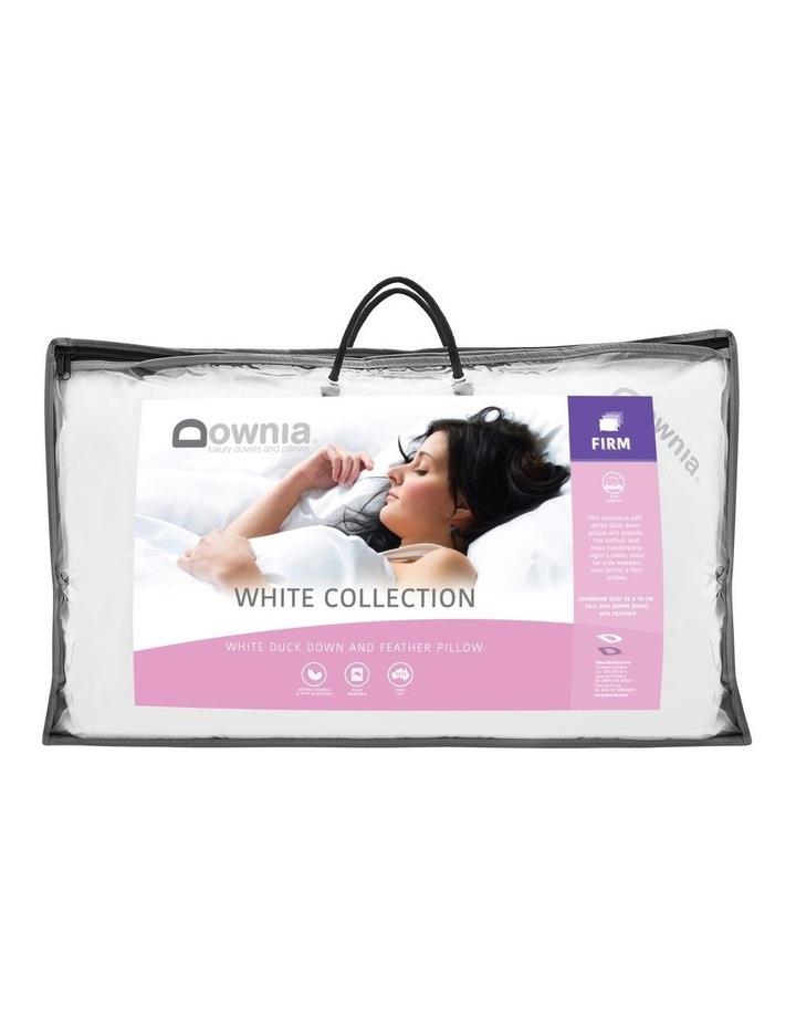 Downia White Collection Duck Down & Feather Pillow White Mid