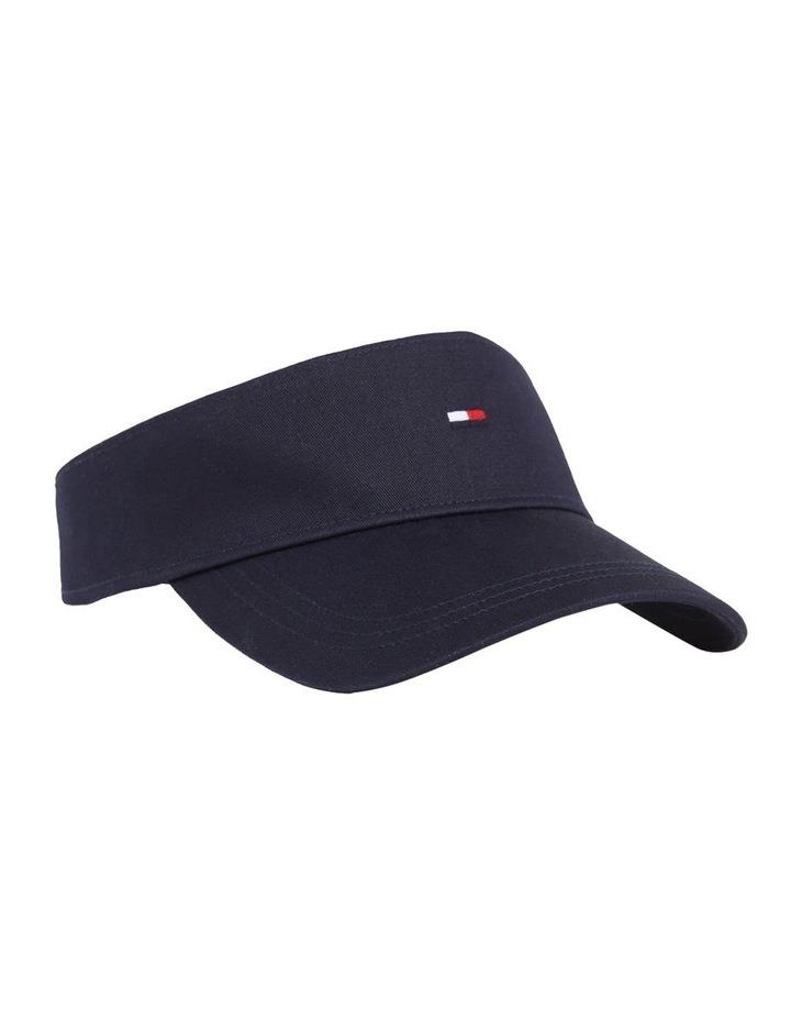 Tommy Hilfiger Essential Flag Visor in Space Blue Navy One Size