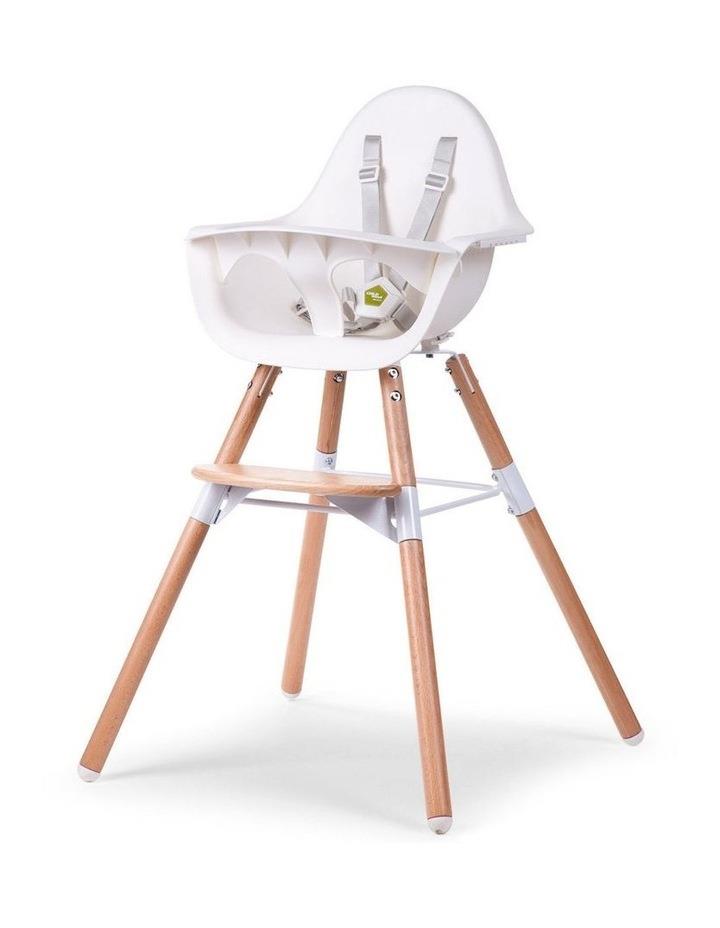 CHILDHOME Evolu 2 Baby High Chair With Foot Rest 6m-6y in White
