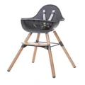 CHILDHOME Evolu 2 Baby High Chair with Foot Rest 6m-6y in Anthracite Grey