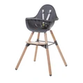 CHILDHOME Evolu 2 Baby High Chair with Foot Rest 6m-6y in Anthracite Grey