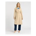 Review Trinity Trench Coat in Sand 10