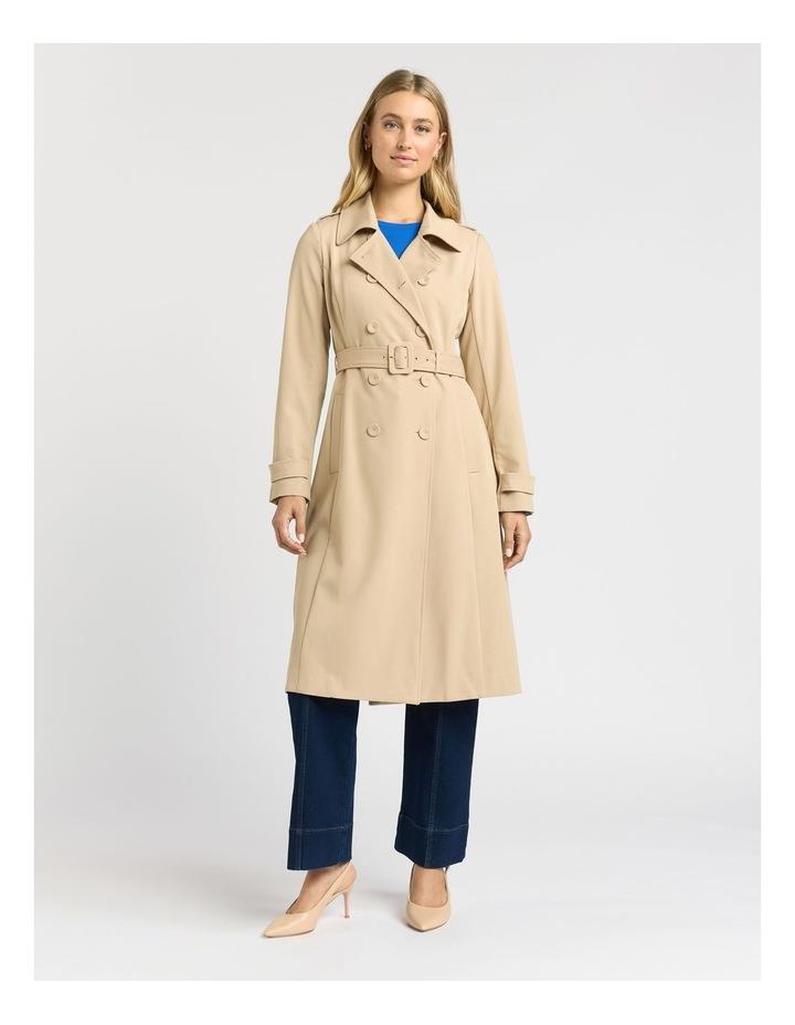 Review Trinity Trench Coat in Sand 14