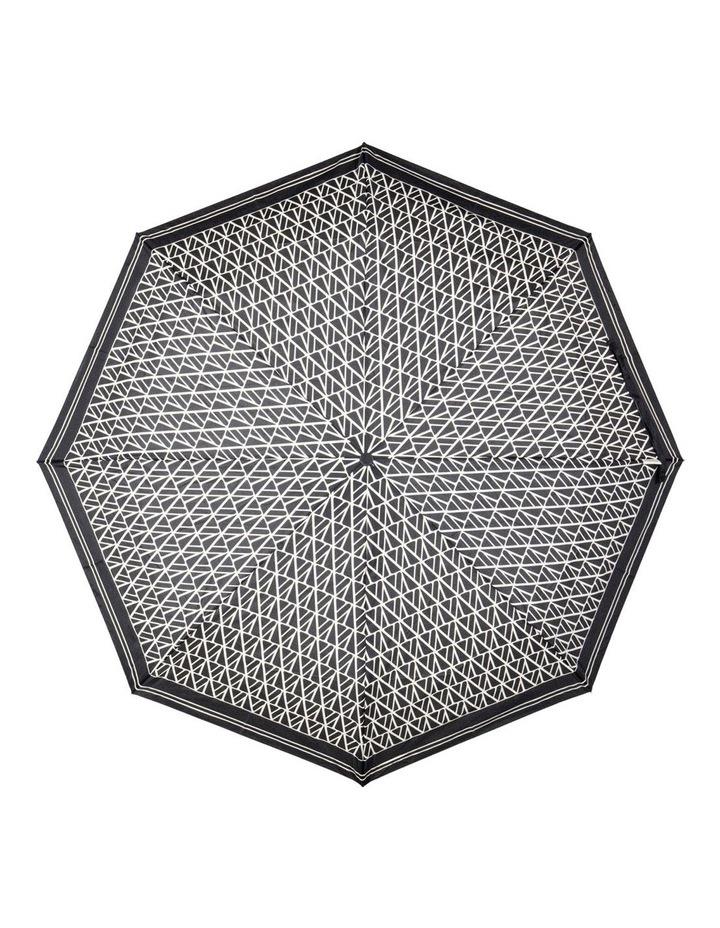 Veronika Maine Monogram Umbrella in Black/White Black One Size