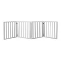 PaWz Wooden 4 Panel Pet Gate in White