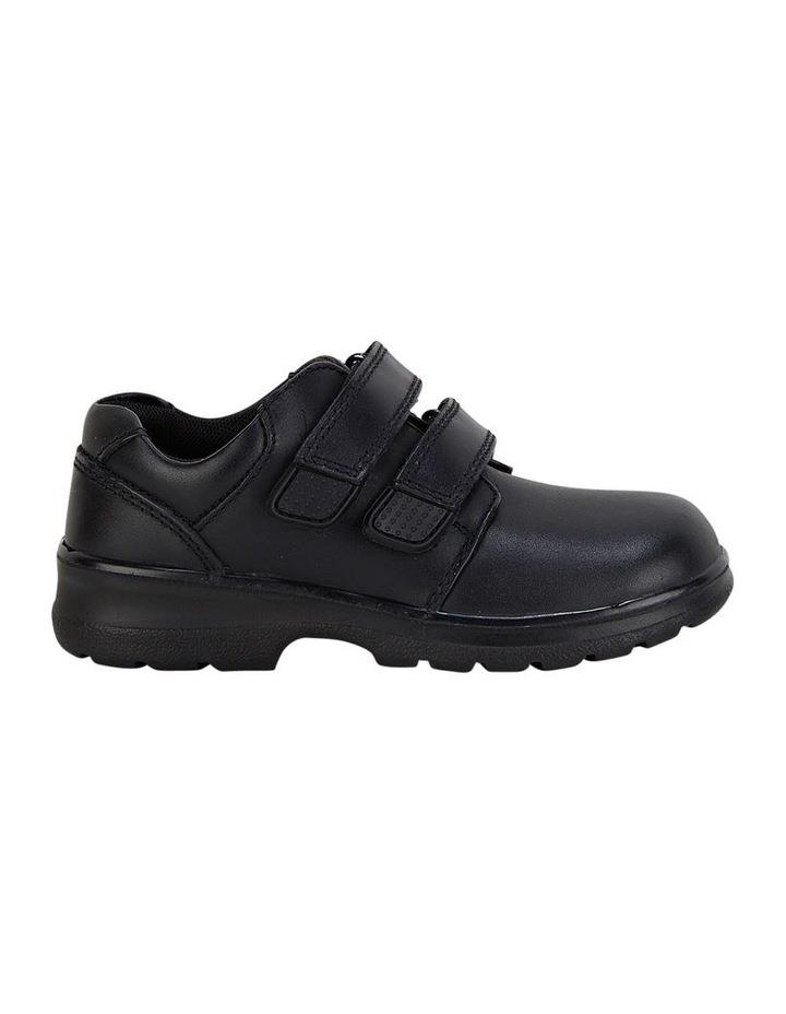 Clarks League Kids School Shoes Black 4 E+