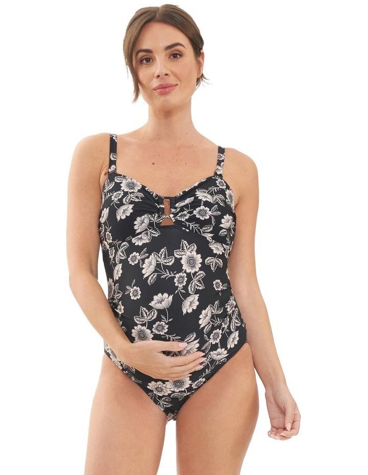 Ripe Trina Bandeau One Piece in Black/Natural Assorted S