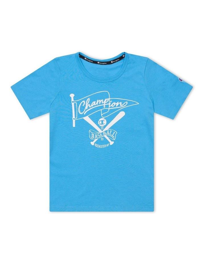 Champion Graphic Print Tee in Blue 10