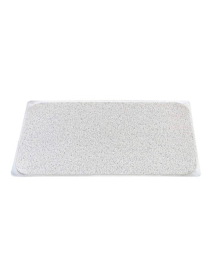 Living Today Non Slip Loofah Shower Mat, Wet Surface and Bathroom Safe Mat in Grey