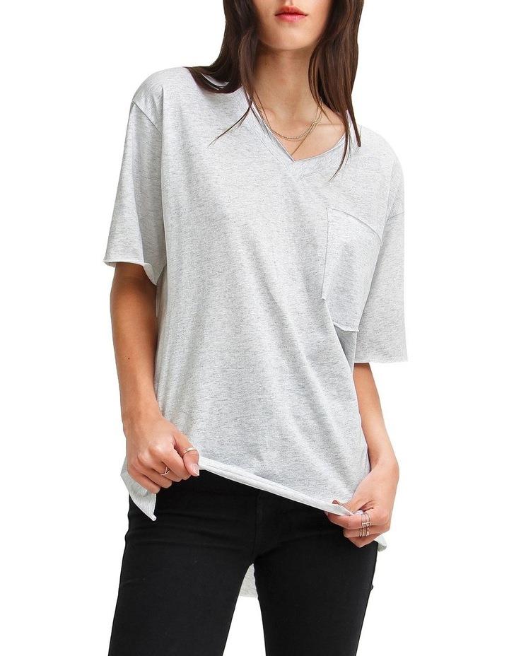 Belle & Bloom Brave Soul Oversized T-Shirt Grey Marle S/M