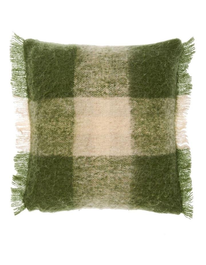 Linen House Clover Cushion 50x50cm In Moss Green Cushion-50x50cm