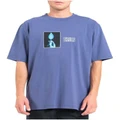 Thrills Lucky Strike Oversize Fit Tee in Blue Rinse Blue M