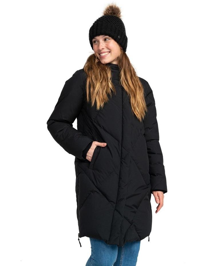 Roxy Abbie Longline Winter Jacket in True Black M