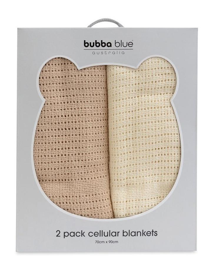 Bubba Blue Nordic Cellular Blanket 2 Pack in Vanilla/Latte Assorted One Size