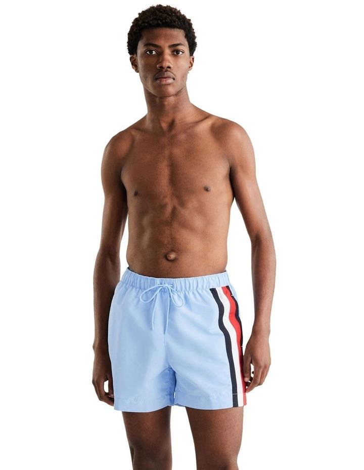 Tommy Hilfiger Signature Tape Mid Length Swim Shorts in Blue S