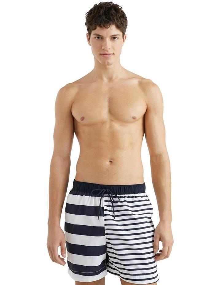 Tommy Hilfiger Essential Stripe Swim Short in Navy M