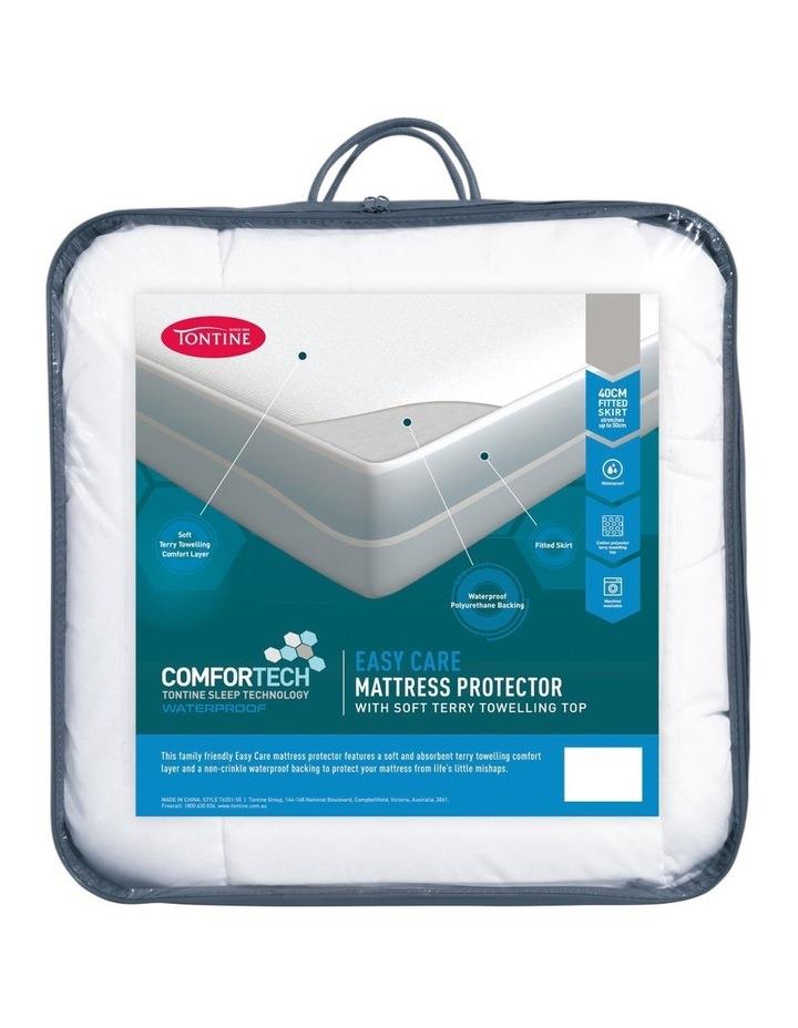 Tontine Comfortech Easy Care Mattress Protector in White single