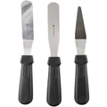 MasterCraft Stainless Steel Palette Knives 3 Piece Set in Mixed Colour Silver