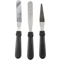 MasterCraft Stainless Steel Palette Knives 3 Piece Set in Mixed Colour Silver