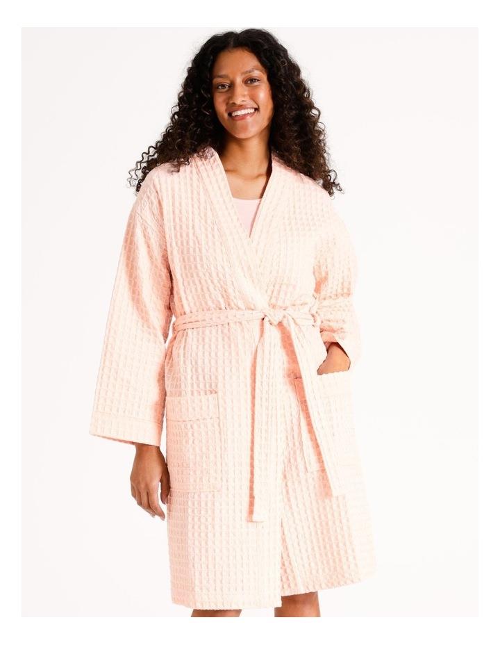 Soho Waffle Robe in Pink M