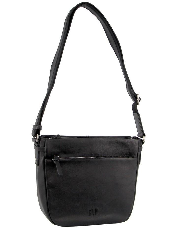 GAP Leather Cross-Body Handbag in Black