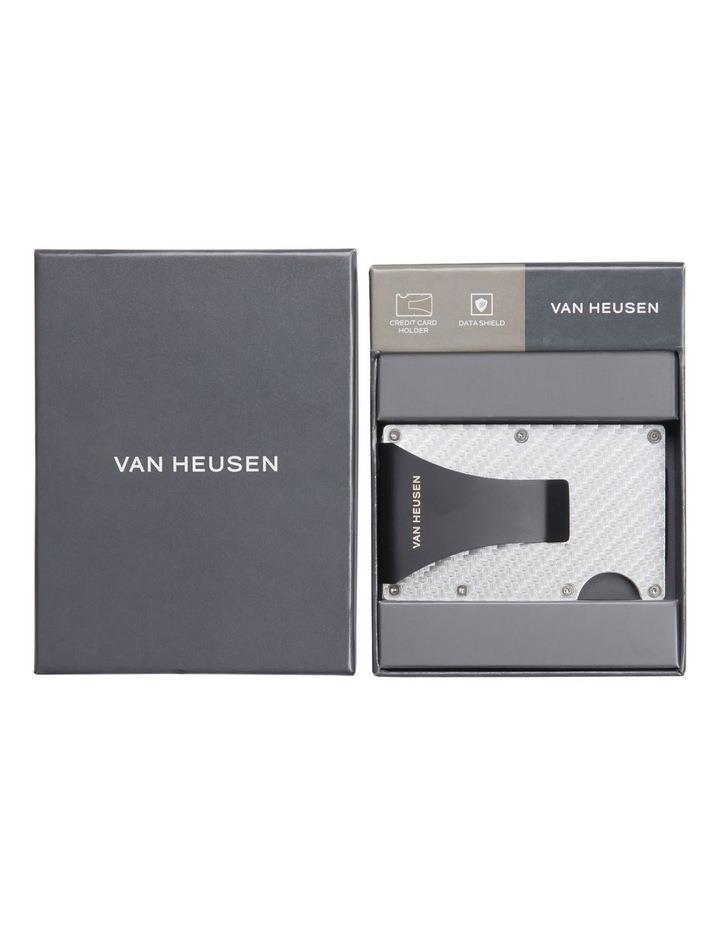 Van Heusen Metal CC Holder With Money Clip in Silver One Size