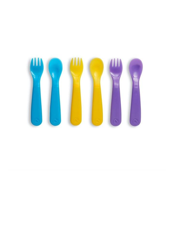 Munchkin Color Reveal Colour Changing Utensils 6 Pack in Multi Assorted