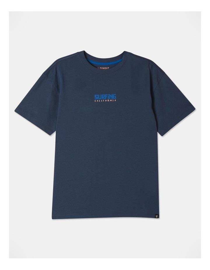 Bauhaus Essentials Print T-Shirt in Indigo 12