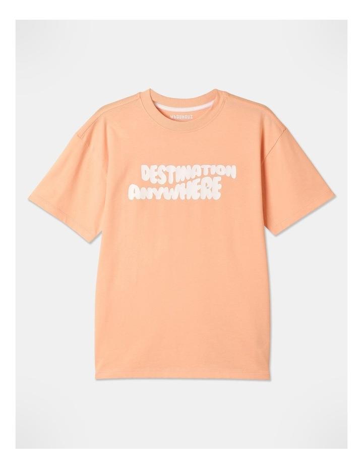 Bauhaus Essentials Print T-Shirt in Orange 16