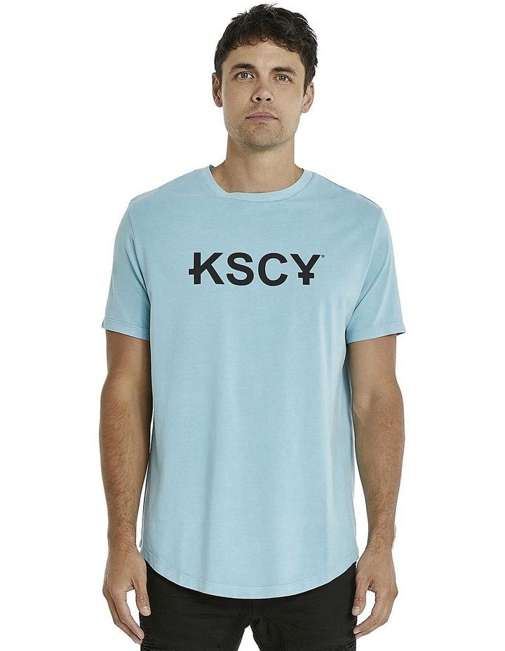 KSCY Thunderstorm Dual Curved Tee in Pigment Reef Turquoise S
