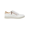 Hush Puppies Mimosa Perf Sneaker in White/Copper White 6