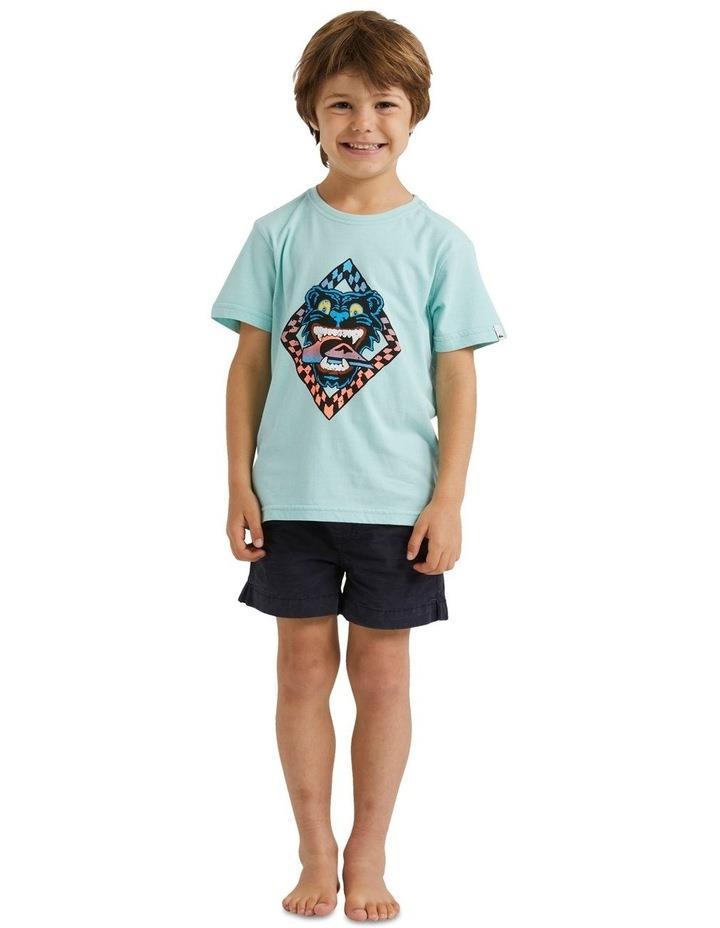 Quiksilver Dirty Paws T-shirt (2-7 Years) in Pastel Turquoise Lt Green 4