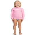 Roxy Essential Short Sleeve Rash Vest (2-7 Years) in Sachet Pink 6
