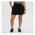 Vero Moda Filukka Cotton Denim Shorts in Black XS