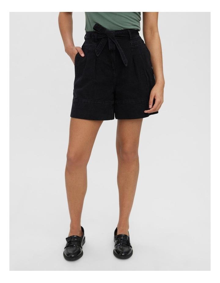 Vero Moda Filukka Cotton Denim Shorts in Black S