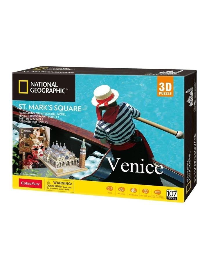 National Geographic Venice Marks Square 107 Piece 3D Puzzle in Multi Assorted