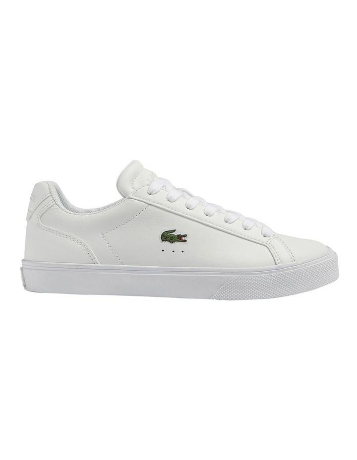 Lacoste Lerond Pro Baseline Leather Sneakers in White/Pink White 4