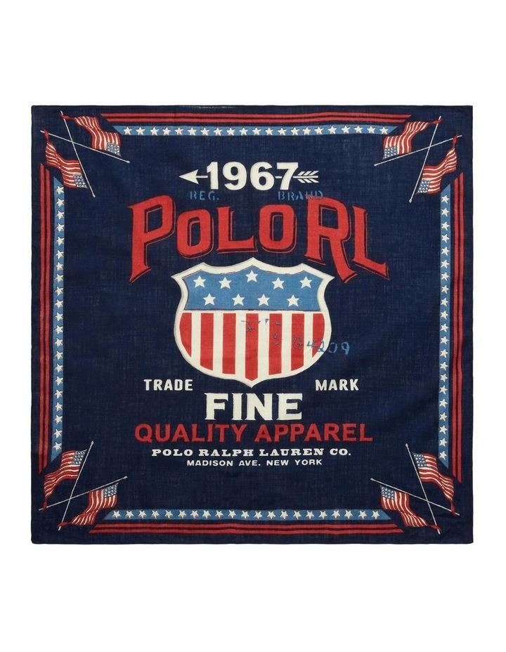 Polo Ralph Lauren Americana Logo Cotton Bandanna in Navy One Size