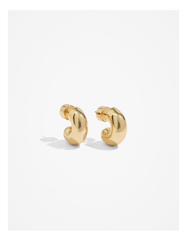 Country Road Small Round Hoop Earring in Gold