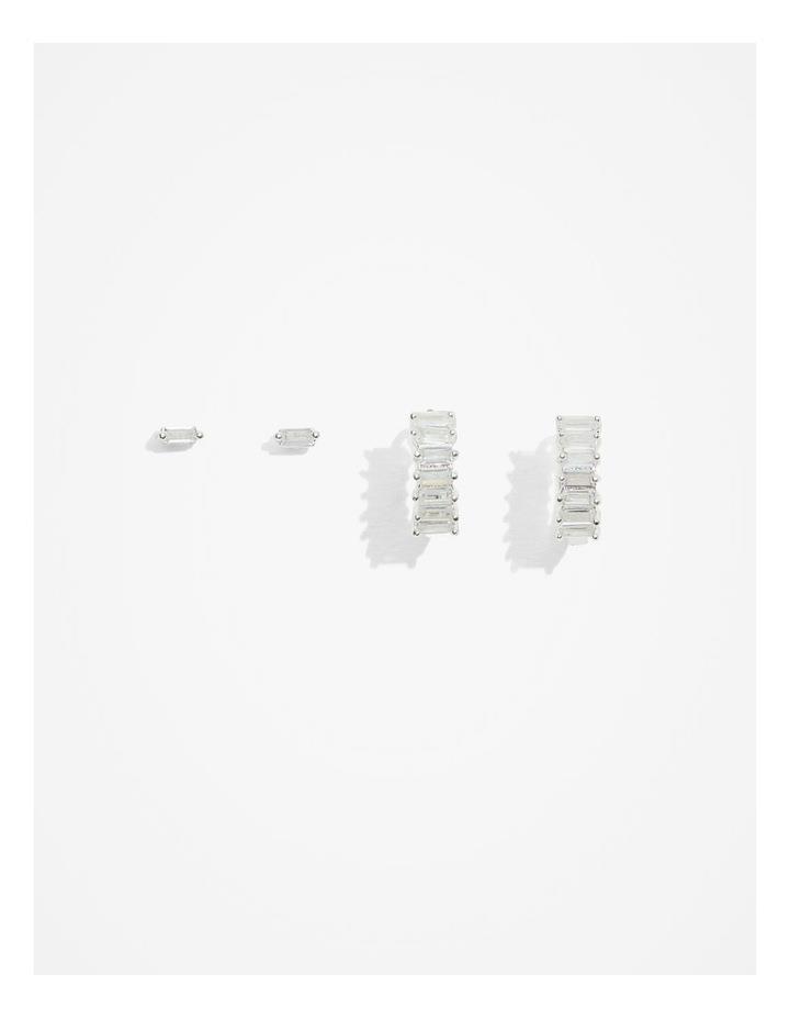 Country Road Dana Stud Earring Pack Of 2 in Silver Stone