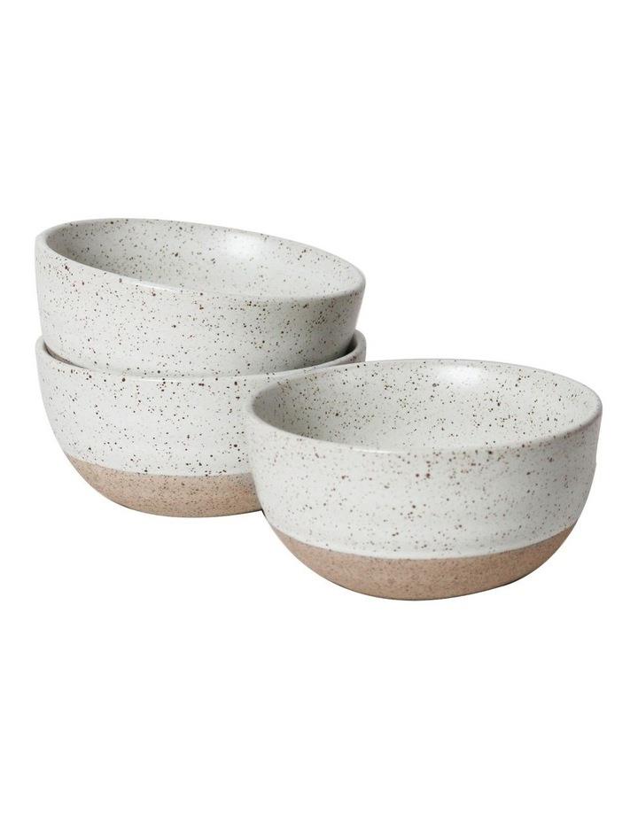 Robert Gordon 10cm Natural Home Condiment Bowls 3 Pack in White Speckle White