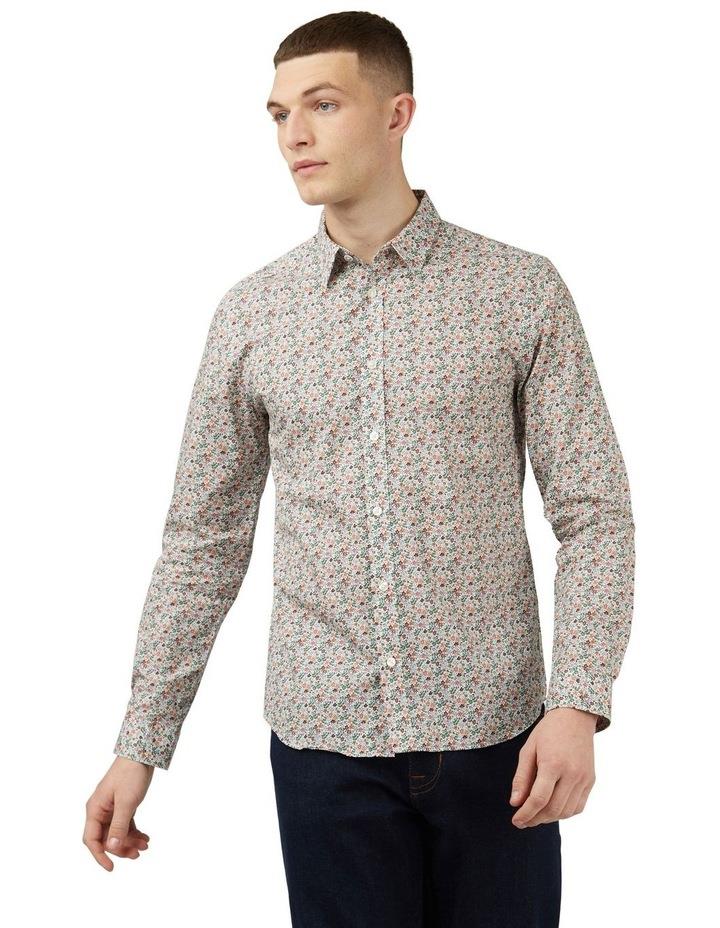 Ben Sherman Long Sleeve Floral Print Shirt in Multi Assorted M
