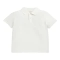 Seed Heritage Core Polo Tee in Canvas White 3
