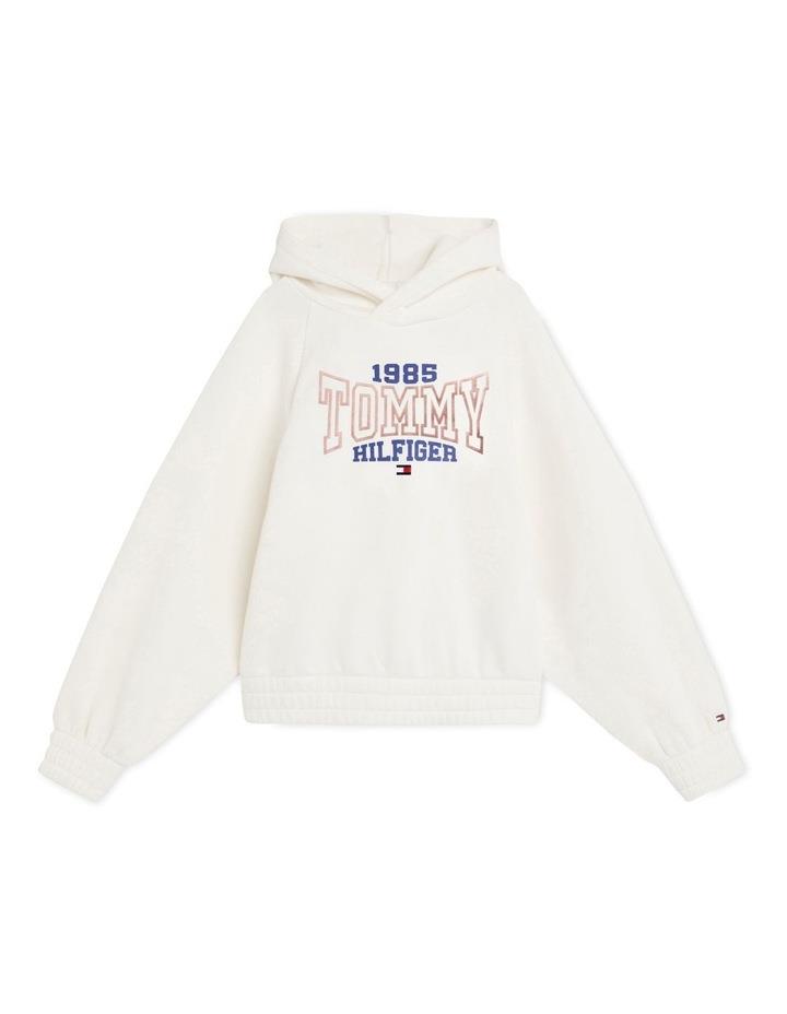 Tommy Hilfiger 1985 Collection Varsity Logo Hoodie in White 12