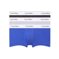 Calvin Klein Modern Cotton Stretch Low Rise Trunks 3 Pack in Multi Assorted XL